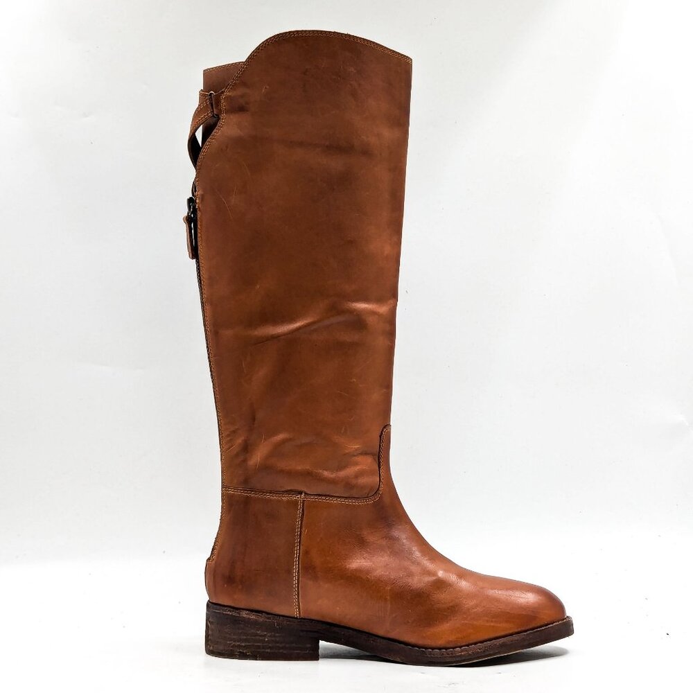 Free People Women Cognac Leather Riding Equestrian Strap Boots 6.5US EUR 37.5 - Picture 10 of 10